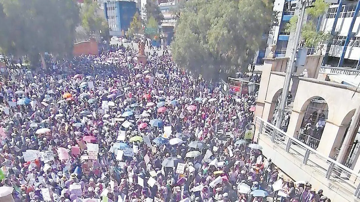 Marcha feminista en Zacatecas